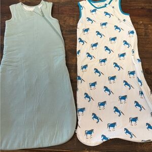 Kyte Sleep Sack Lot with Blue Horse Print